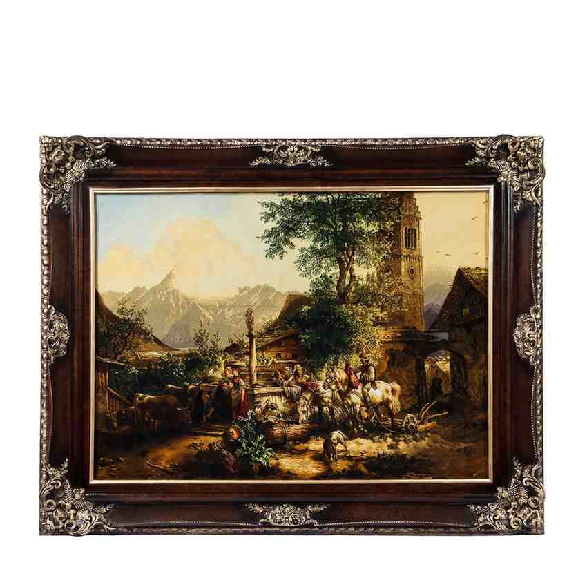 تابلو فرش برجسته با طرح و نقش های قدیمی اصیل